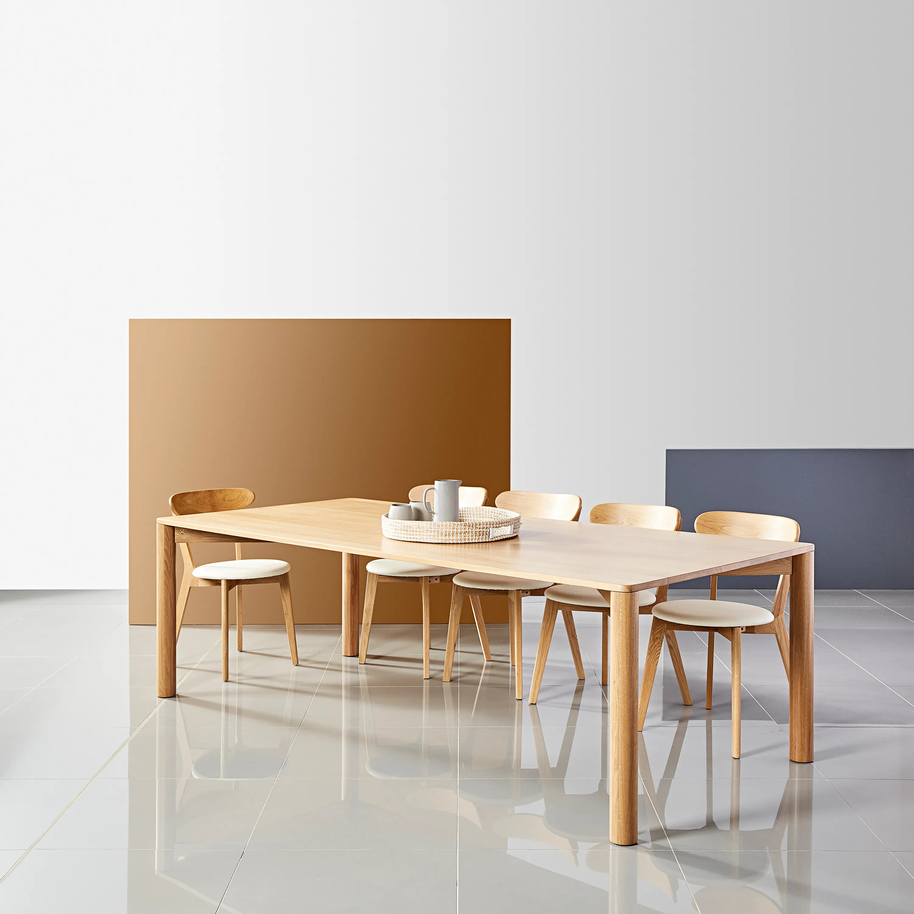 Olivia Dining Table 240 x 110cm Solid American Oak