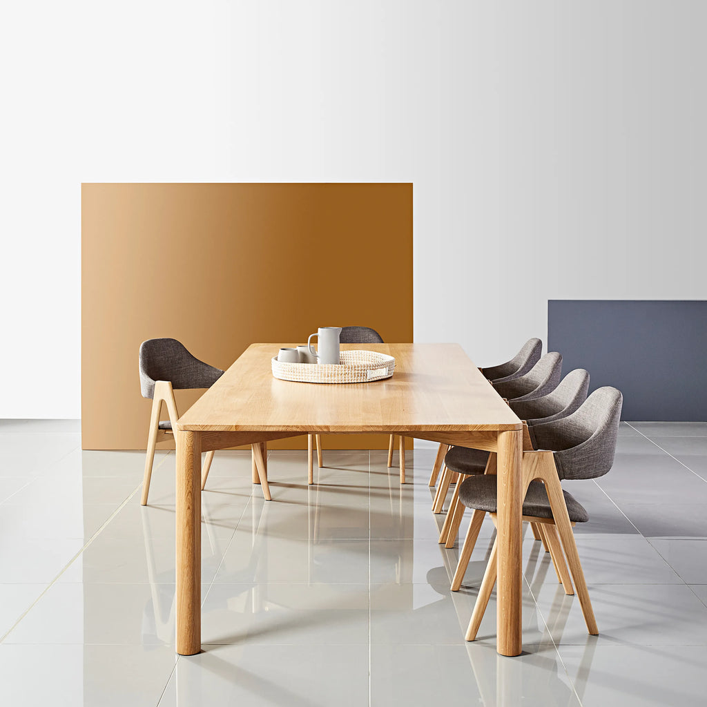 Olivia Dining Table 240 x 110cm Solid American Oak