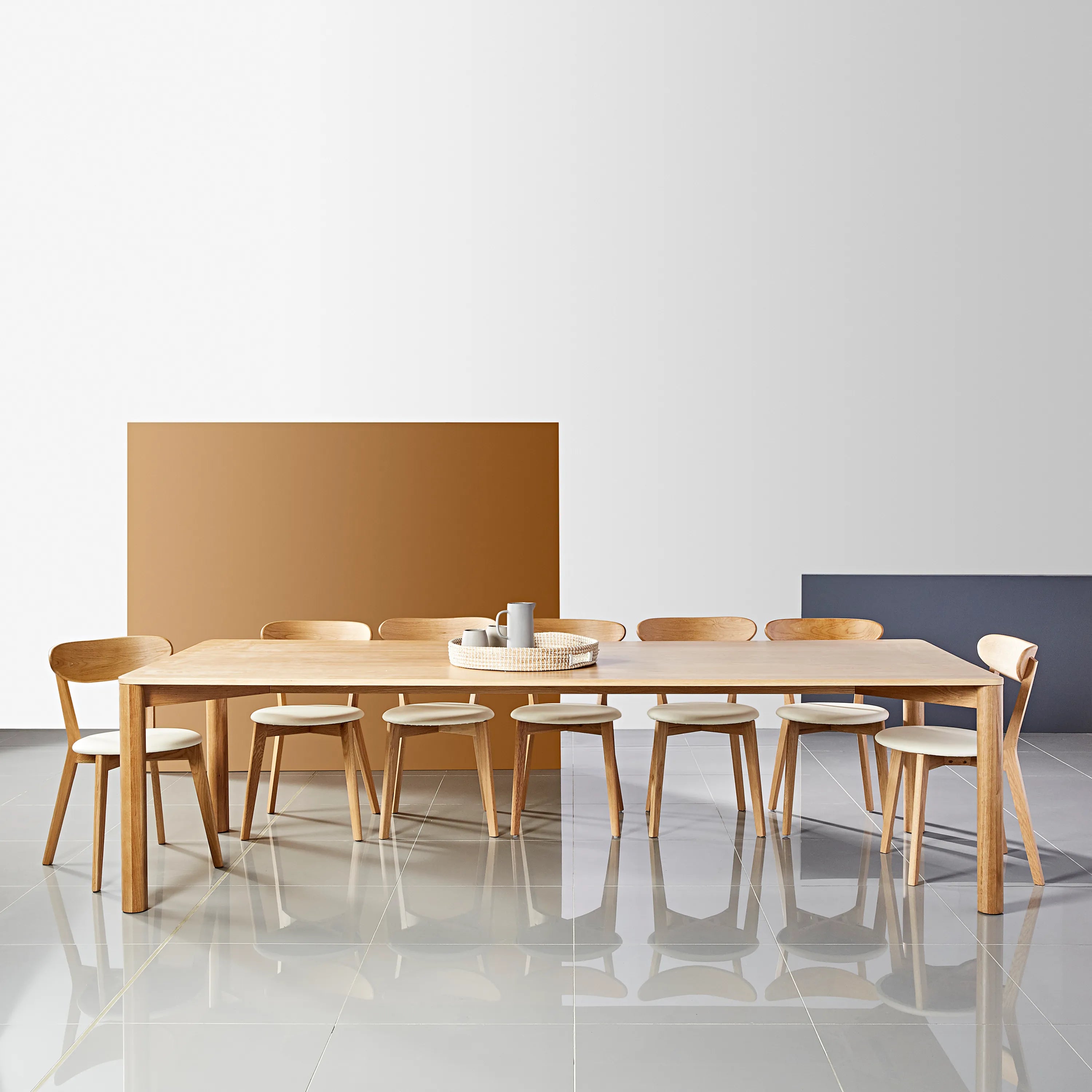 Olivia Dining Table 280 x 110cm Solid American Oak