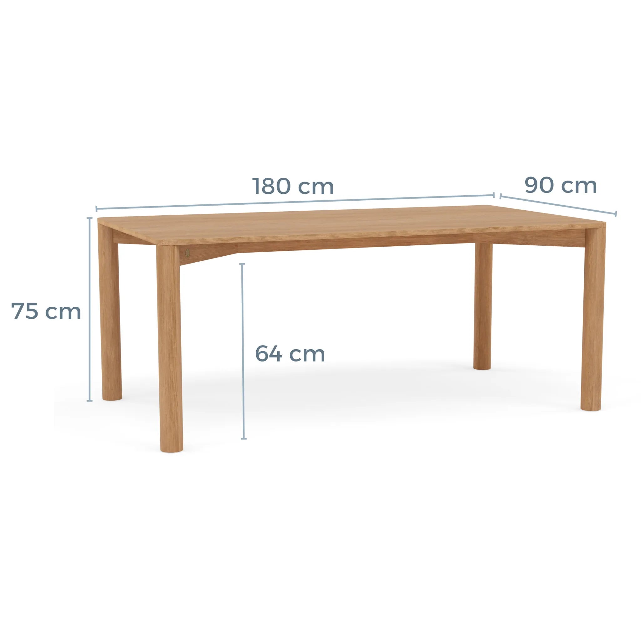 Olivia Dining Table Extendable 130-180 x 90cm Solid American Oak