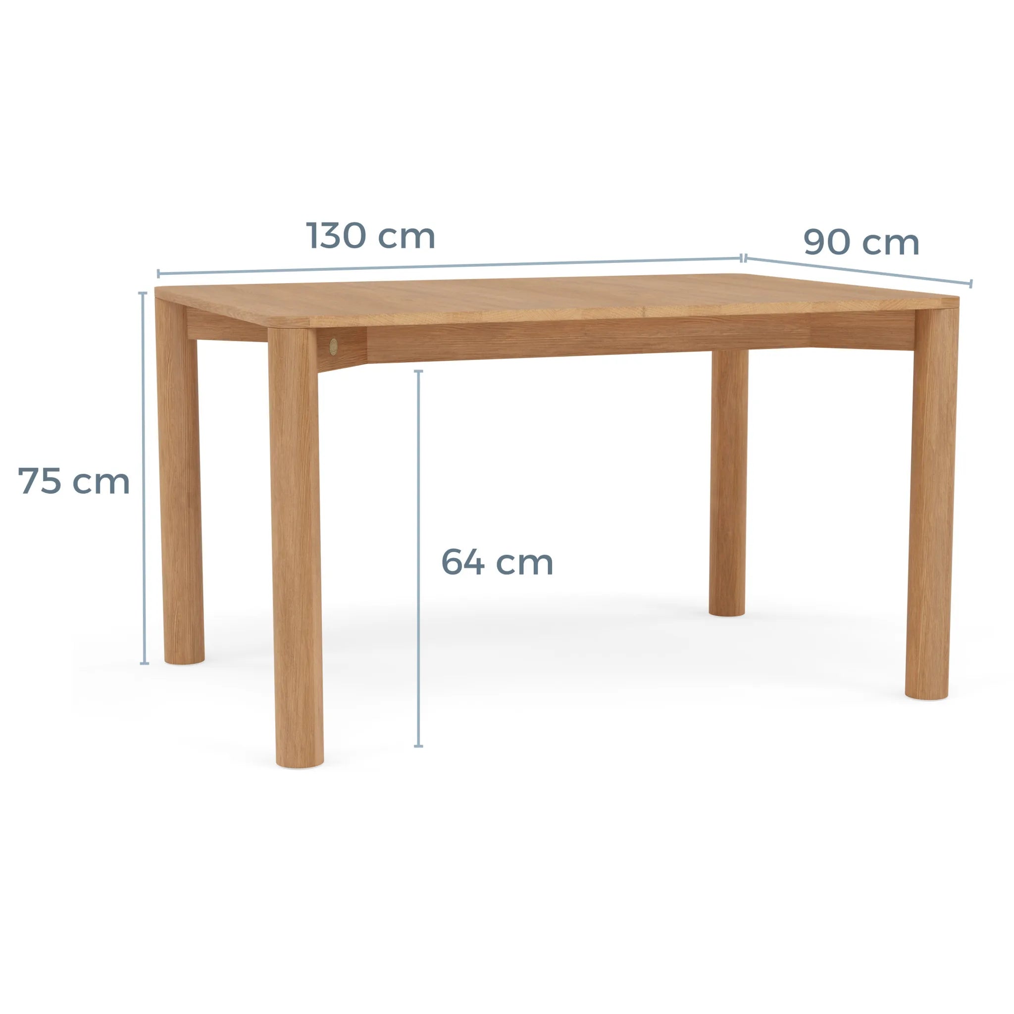 Olivia Dining Table Extendable 130-180 x 90cm Solid American Oak