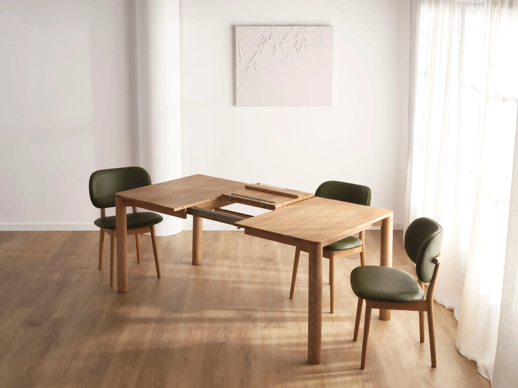 Olivia Dining Table Extendable 130-180 x 90cm Solid American Oak