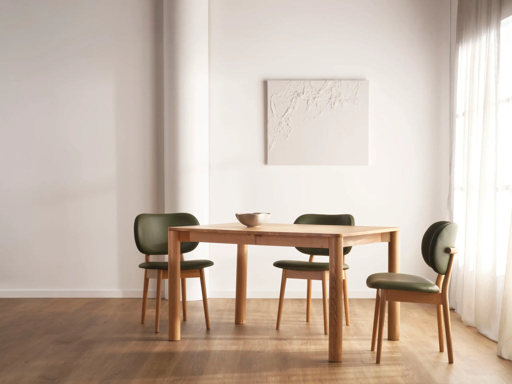 Olivia Dining Table Extendable 130-180 x 90cm Solid American Oak