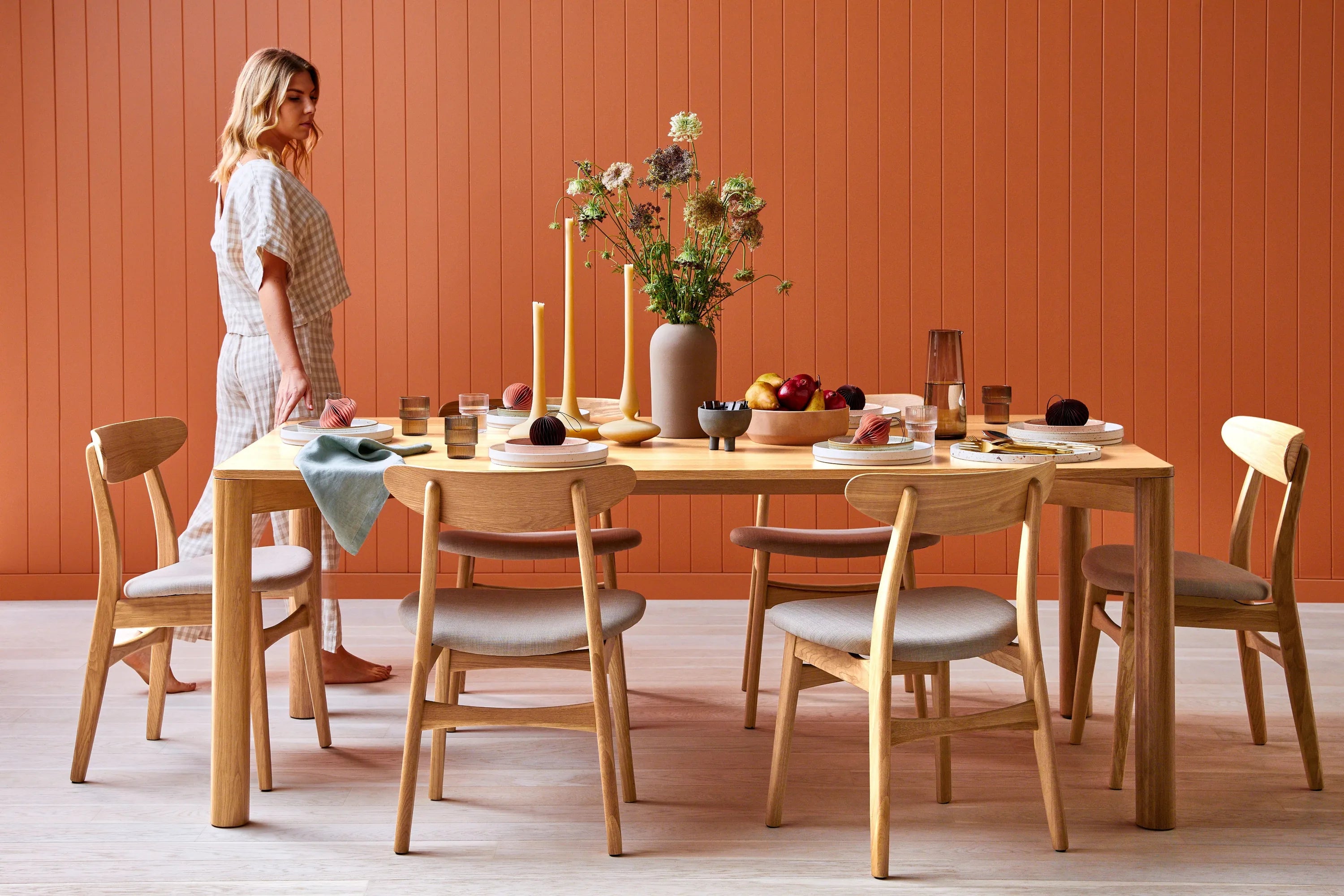 Olivia Dining Table Solid American Oak