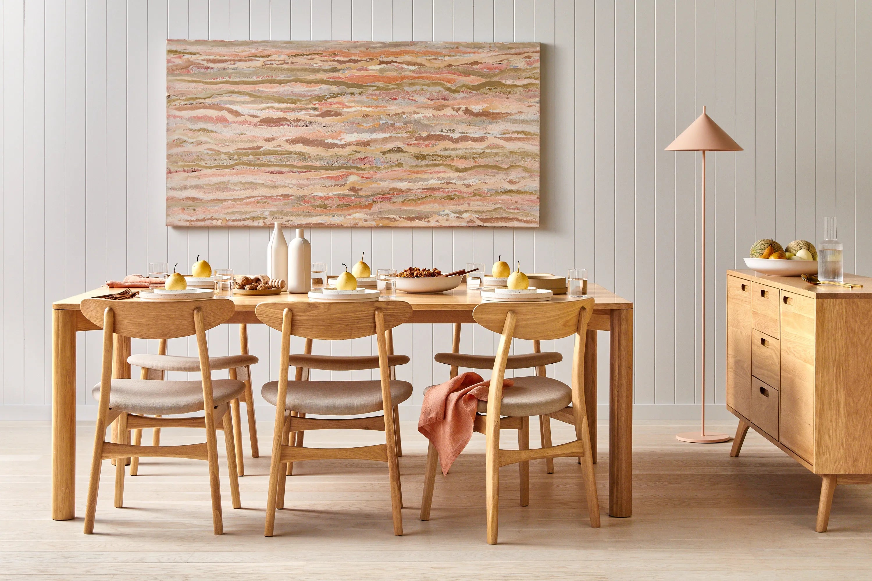 Olivia Dining Table Solid American Oak