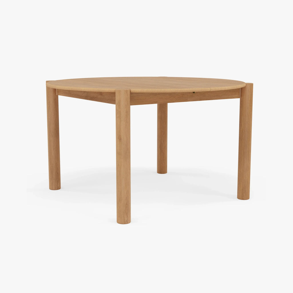 Olivia Dining Table Round Extendable 130-170 x 130cm Solid American Oak
