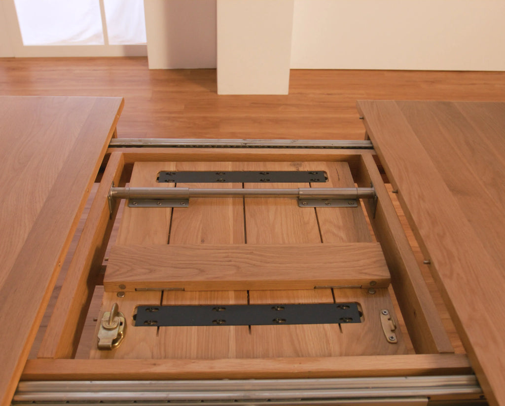 Olivia Dining Table Round Extendable 130-170 x 130cm Solid American Oak