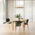 Olivia Dining Table Round Extendable 130-170 x 130cm Solid American Oak