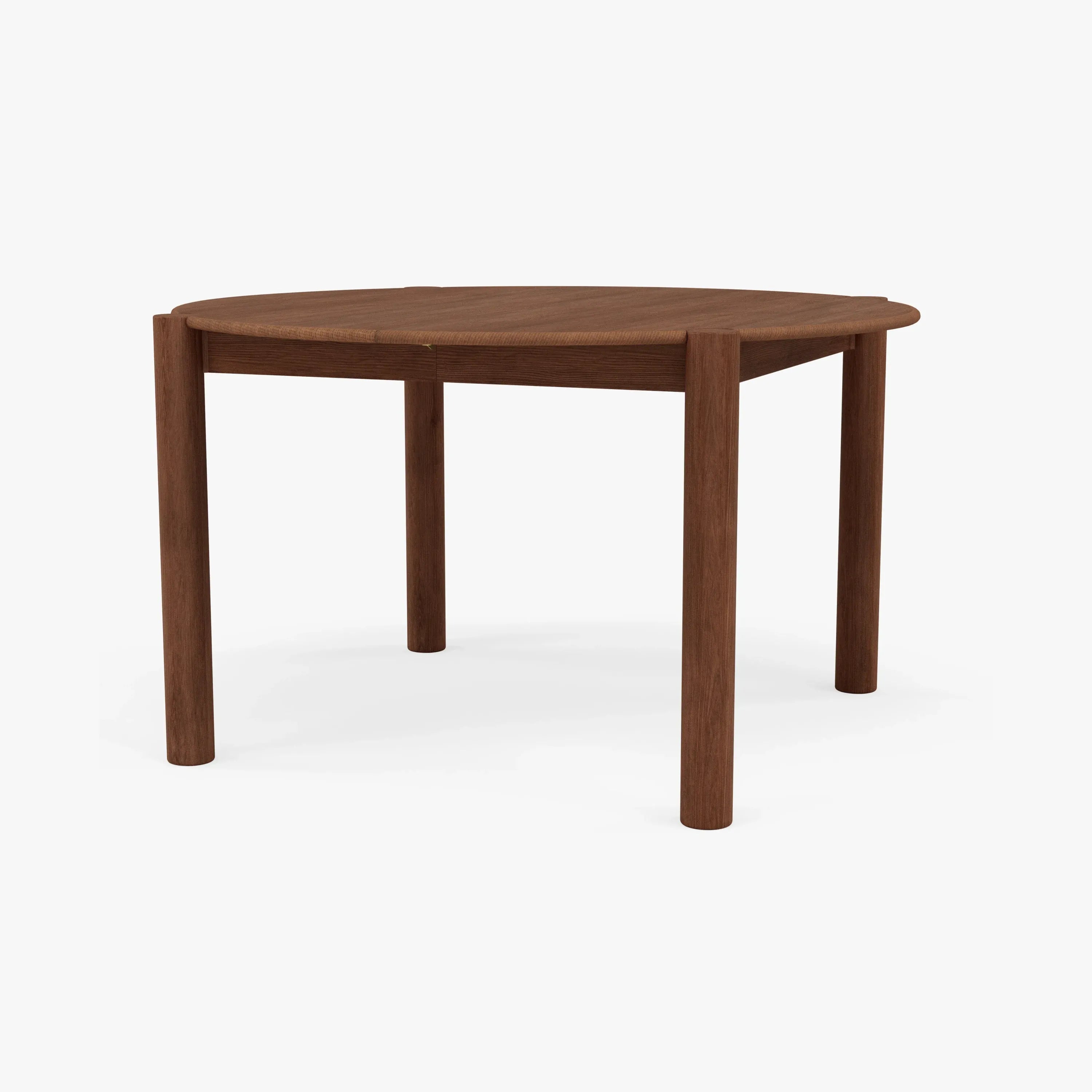 Olivia Dining Table Round Extendable 130-170 x 130cm Solid American Walnut
