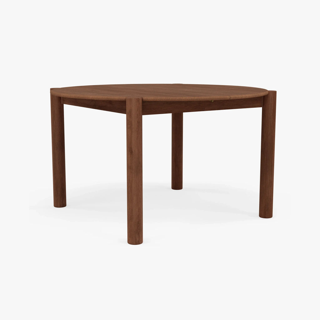 Olivia Dining Table Round Extendable 130-170 x 130cm Solid American Walnut