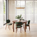 Olivia Dining Table Round Extendable 130-170 x 130cm Solid American Walnut