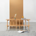 Olivia Modular Shelf Double 144 x 35 x 52cm Solid American Oak