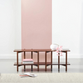 Olivia Modular Shelf Double 144 x 35 x 52cm Solid American Walnut