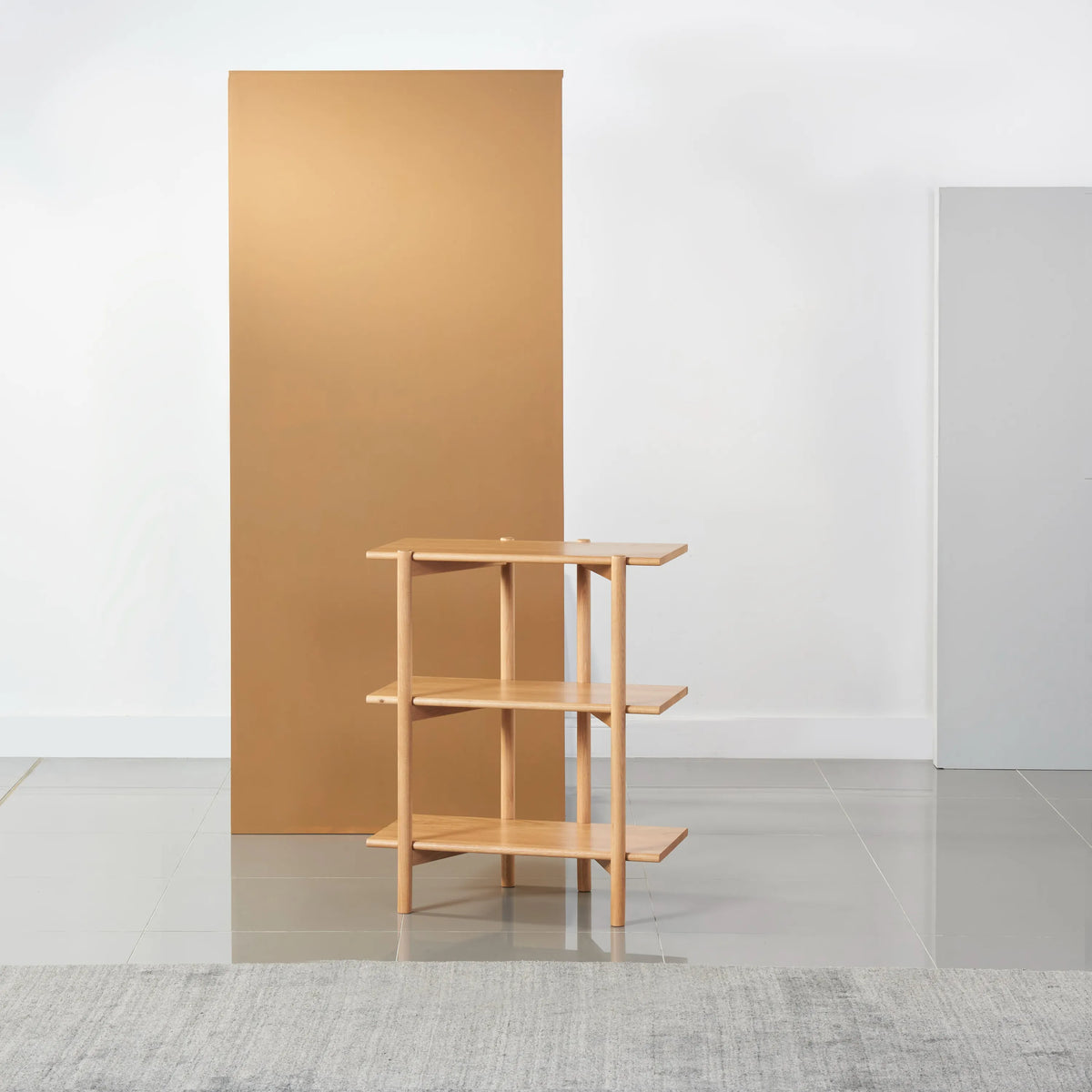 Olivia Modular Shelf Single 72 x 35 x 87cm Solid American Oak