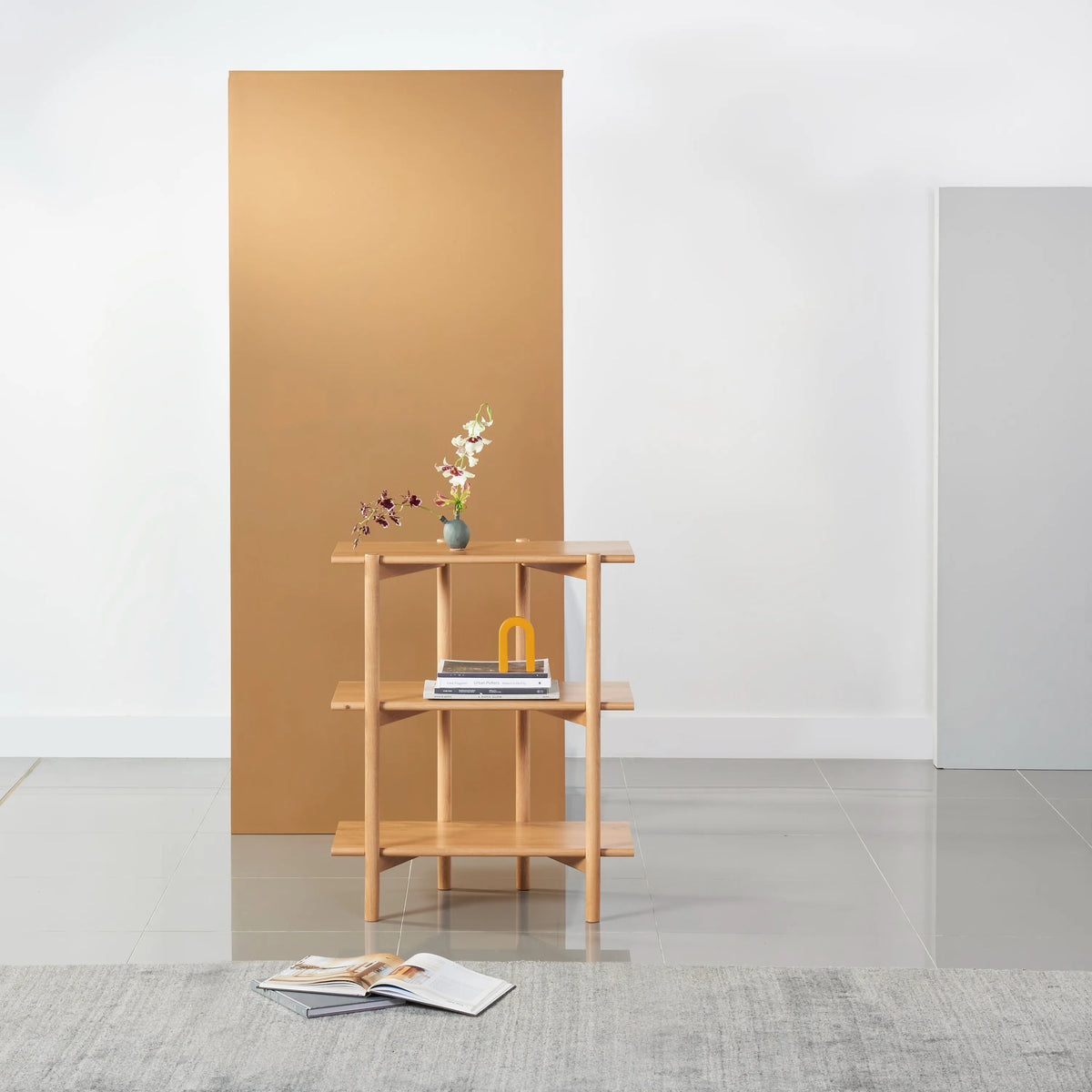Olivia Modular Shelf Single 72 x 35 x 87cm Solid American Oak