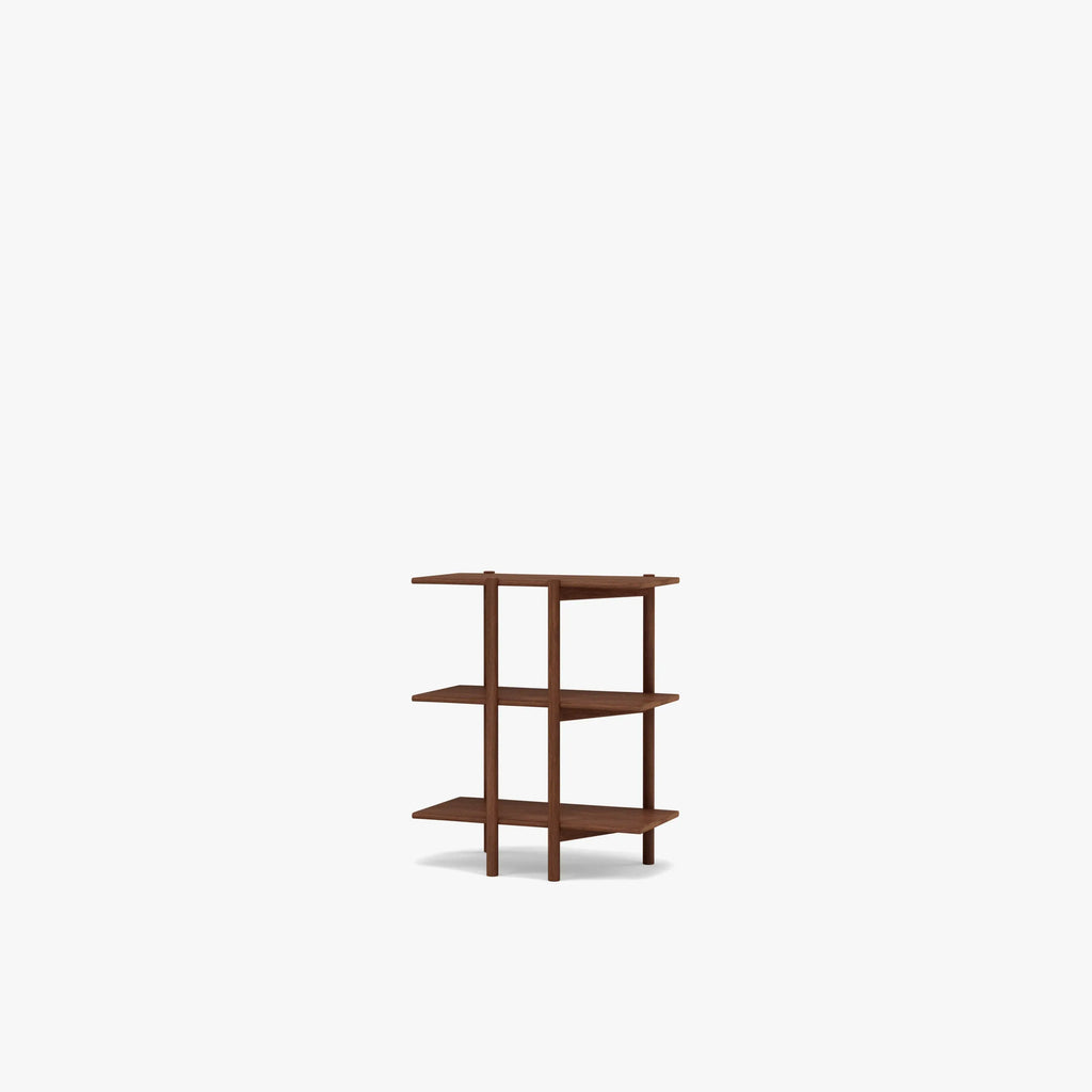 Olivia Modular Shelf Single 72 x 35 x 87cm Solid American Walnut