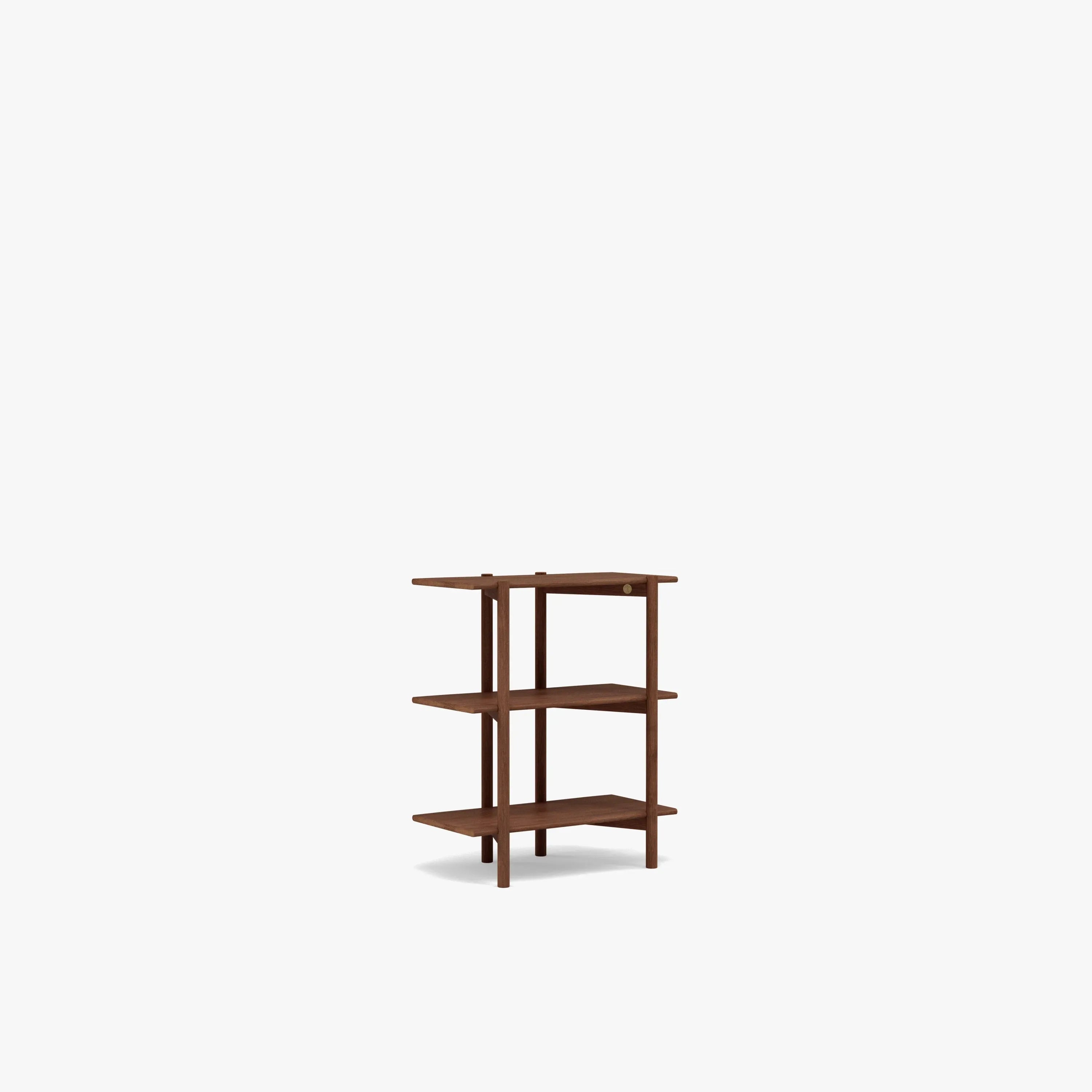 Olivia Modular Shelf Single 72 x 35 x 87cm Solid American Walnut
