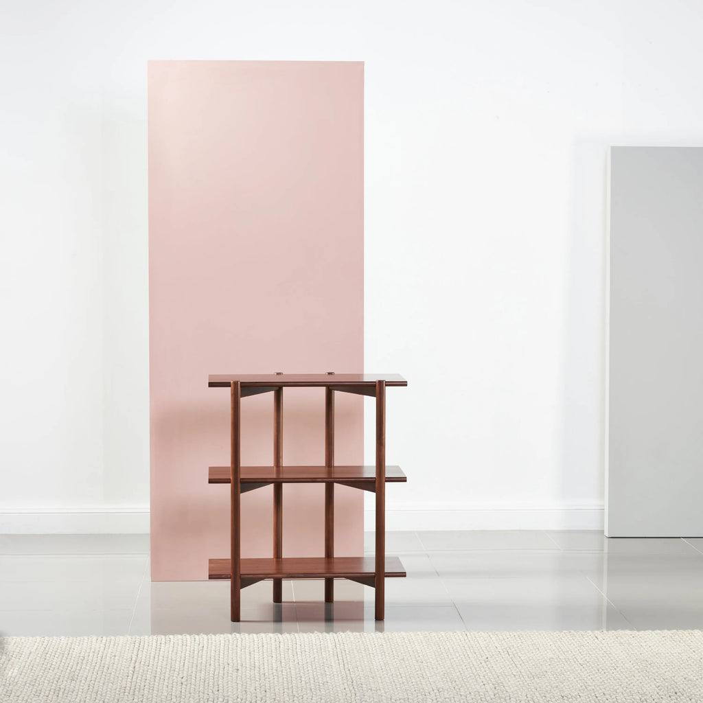 Olivia Modular Shelf Single 72 x 35 x 87cm Solid American Walnut