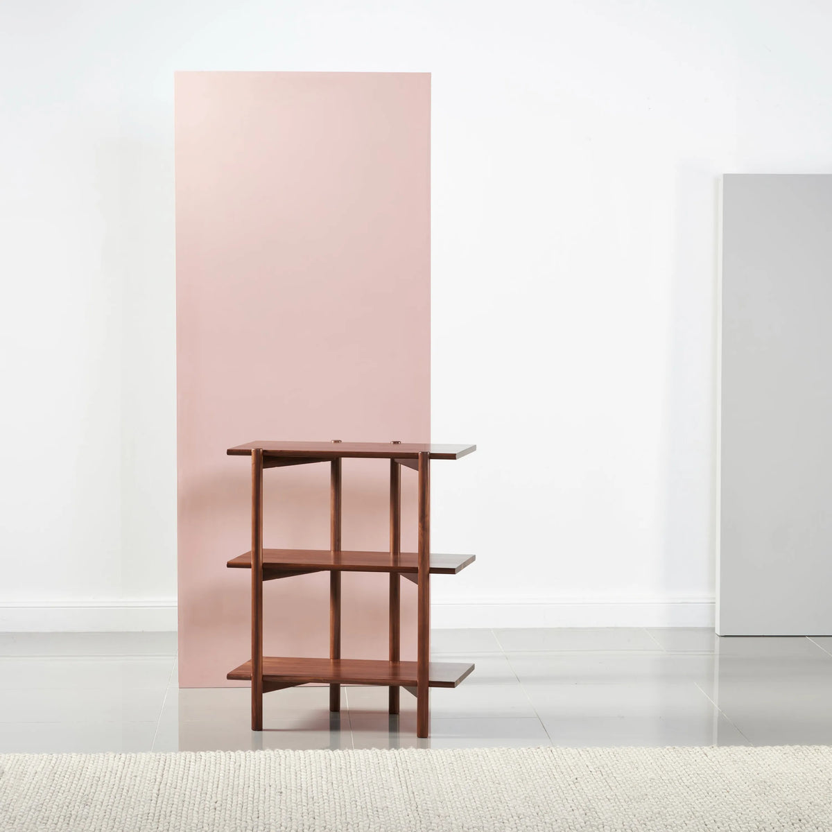 Olivia Modular Shelf Single 72 x 35 x 87cm Solid American Walnut