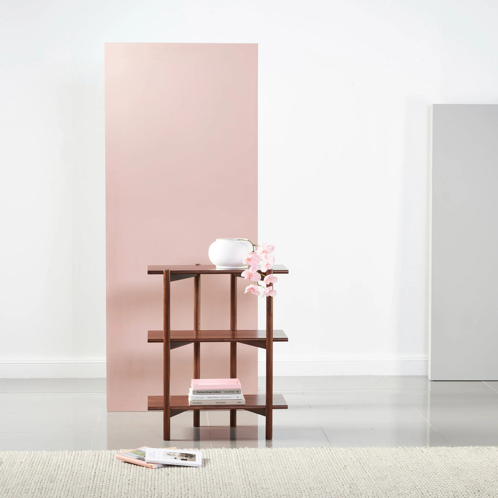 Olivia Modular Shelf Single 72 x 35 x 87cm Solid American Walnut