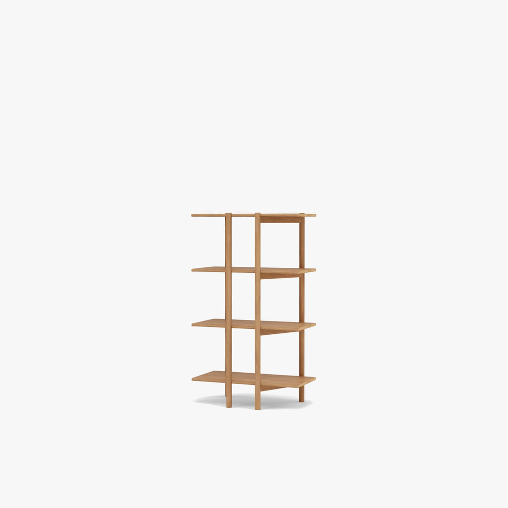 Olivia Modular Shelf Single 72 x 35 x 122cm Solid American Oak