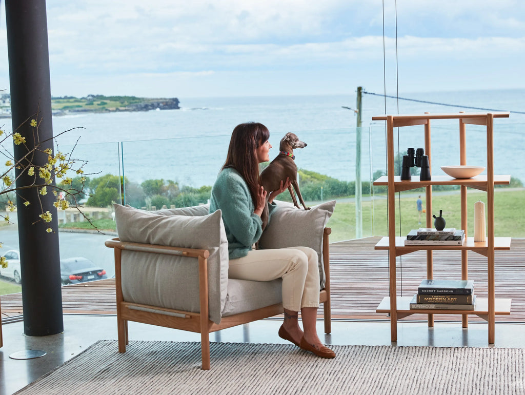 Olivia Modular Shelf Single 72 x 35 x 122cm Solid American Oak