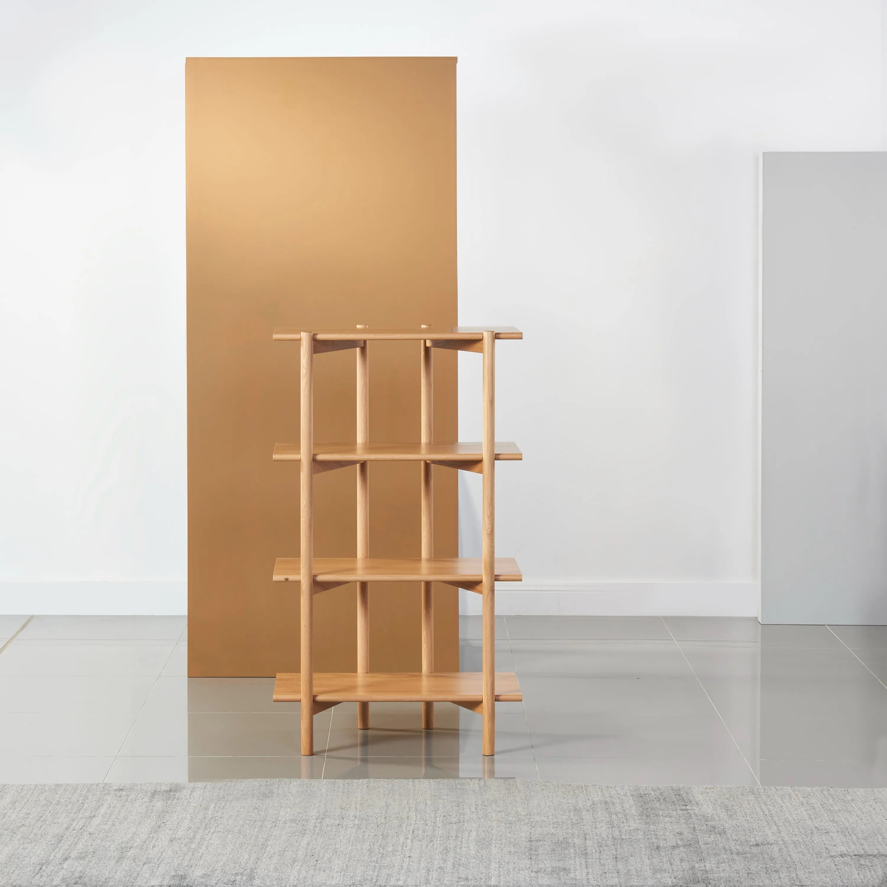 Olivia Modular Shelf Single 72 x 35 x 122cm Solid American Oak