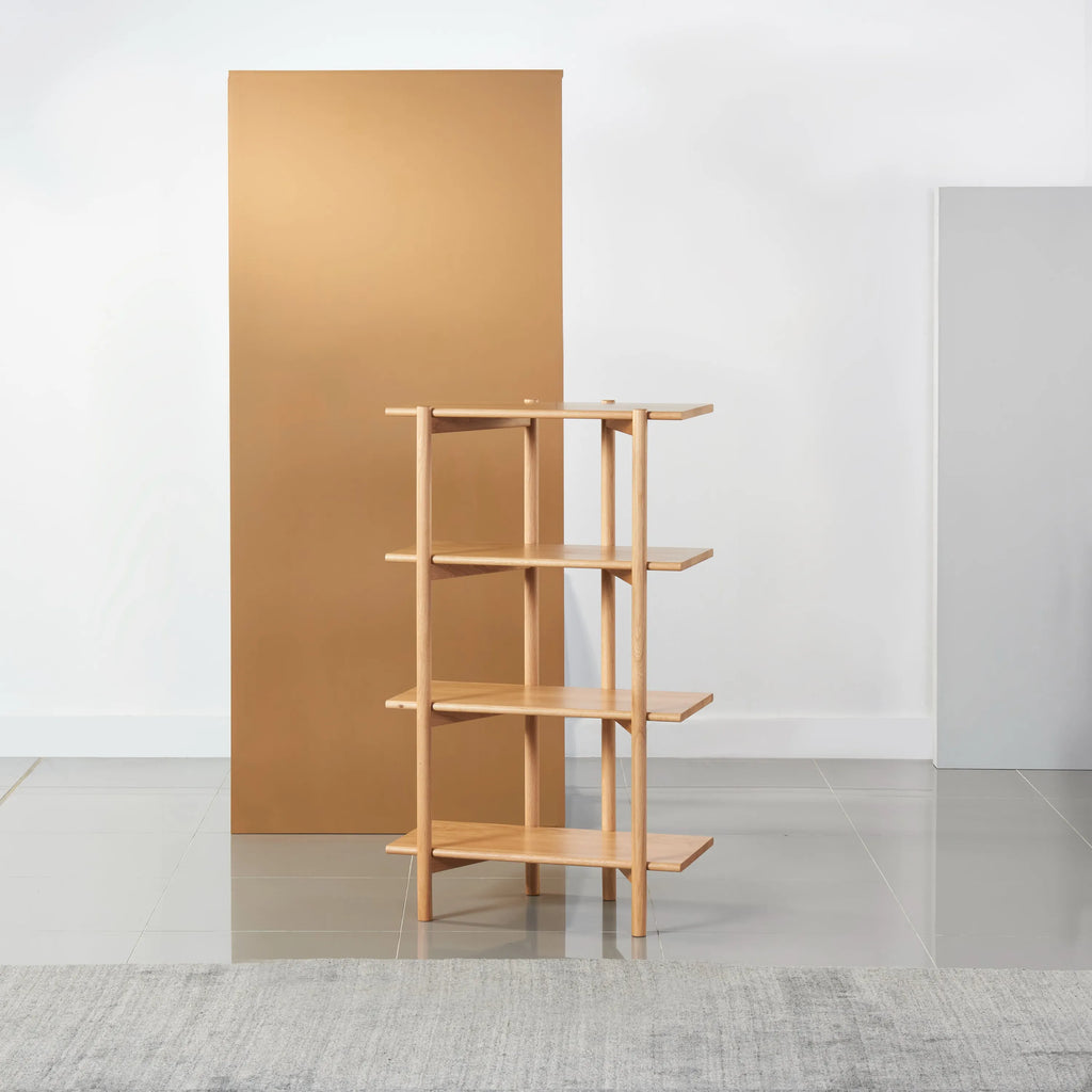 Olivia Modular Shelf Single 72 x 35 x 122cm Solid American Oak