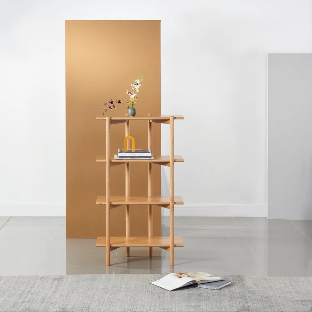 Olivia Modular Shelf Single 72 x 35 x 122cm Solid American Oak