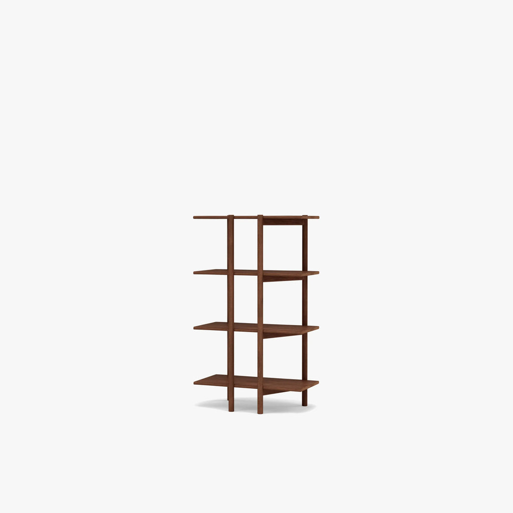 Olivia Modular Shelf Single 72 x 35 x 122cm Solid American Walnut
