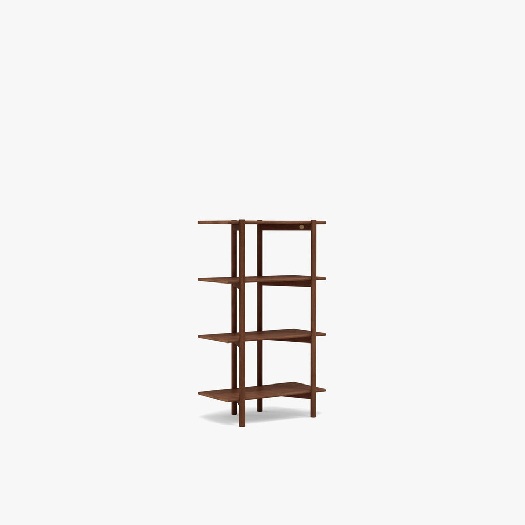 Olivia Modular Shelf Single 72 x 35 x 122cm Solid American Walnut