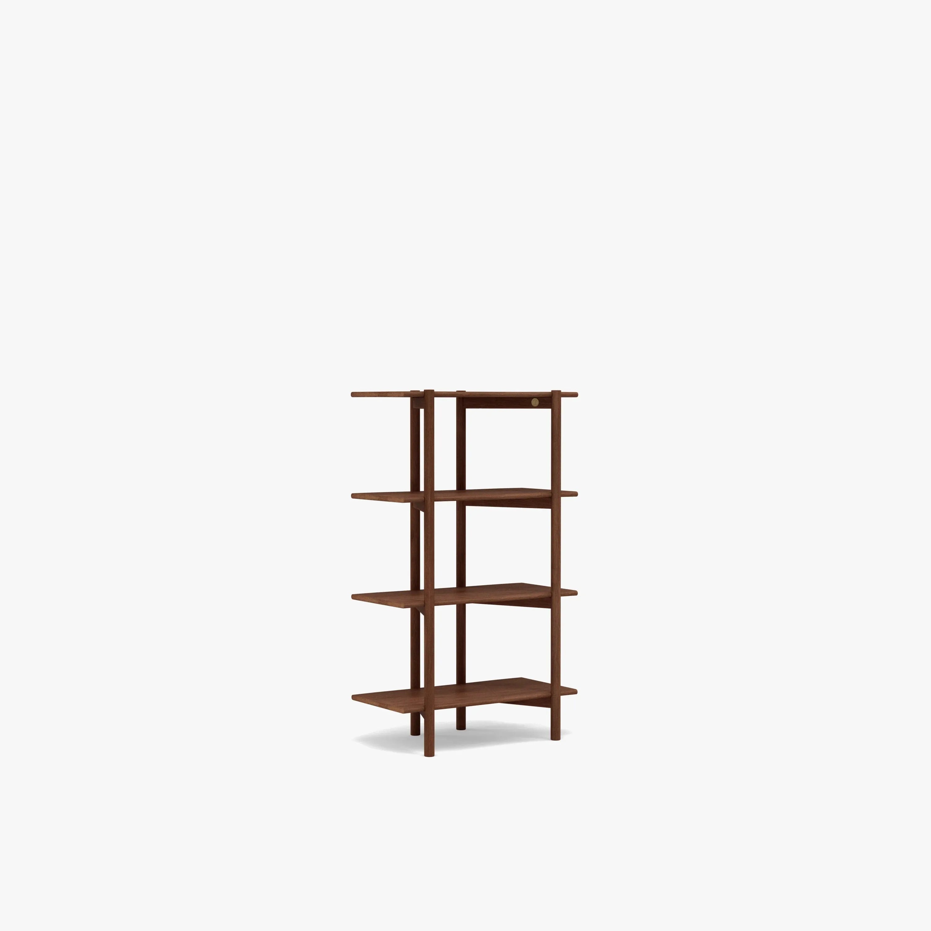 Olivia Modular Shelf Single 72 x 35 x 122cm Solid American Walnut