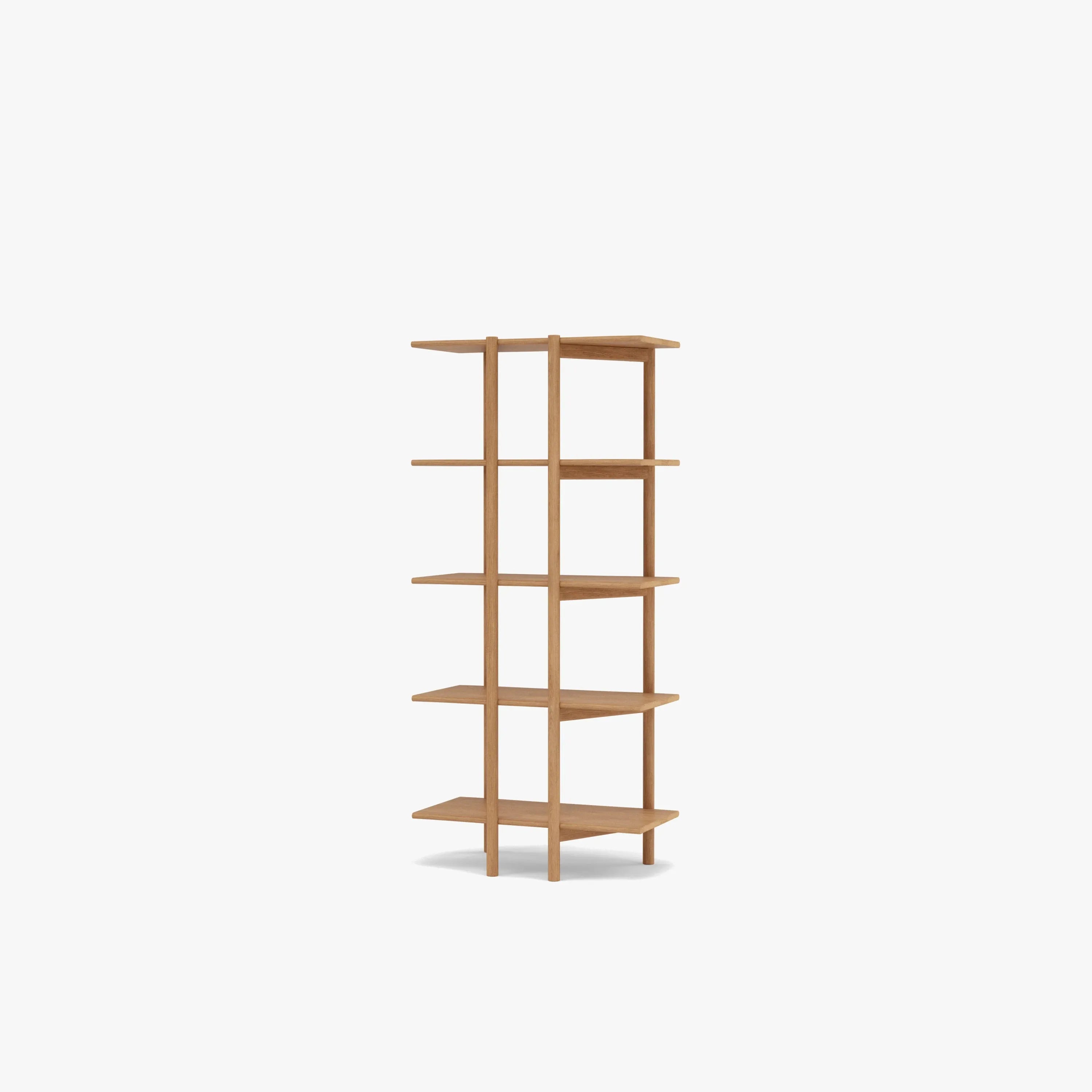 Olivia Modular Shelf Single 72 x 35 x 157cm Solid American Oak