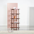 Olivia Modular Shelf Single 72 x 35 x 157cm Solid American Walnut