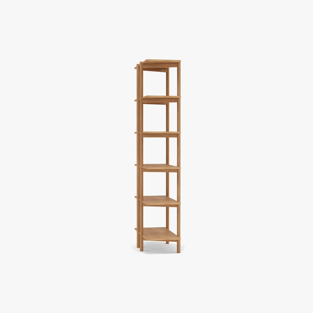 Olivia Modular Shelf Single 72 x 35 x 192cm Solid American Oak