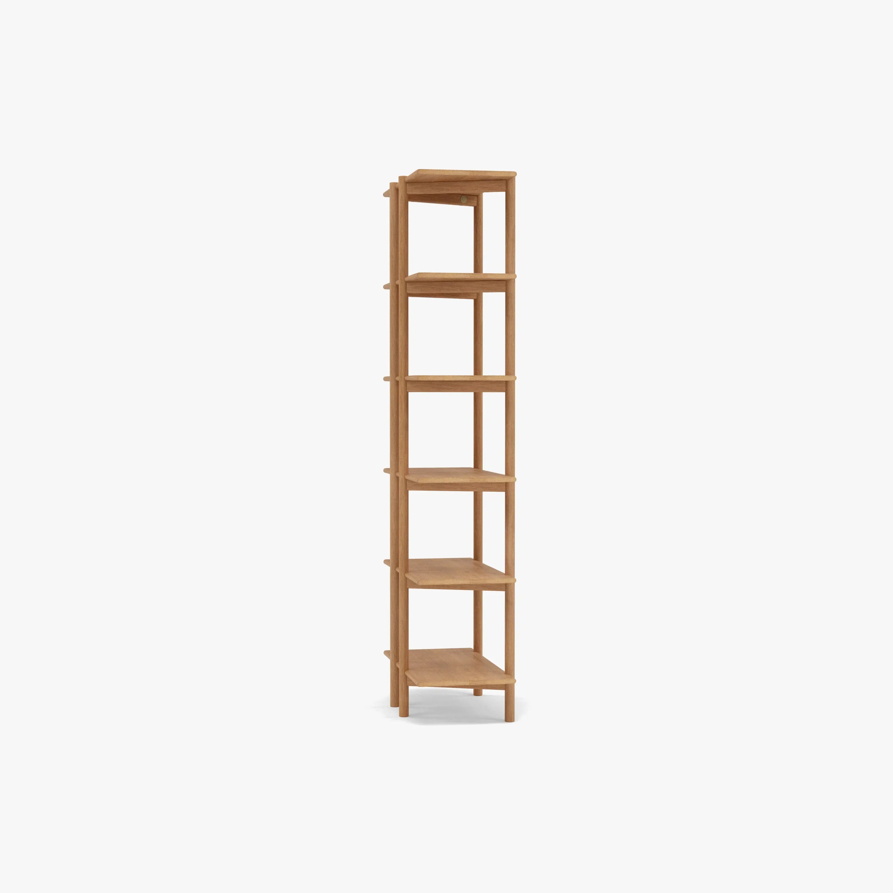 Olivia Modular Shelf Single 72 x 35 x 192cm Solid American Oak