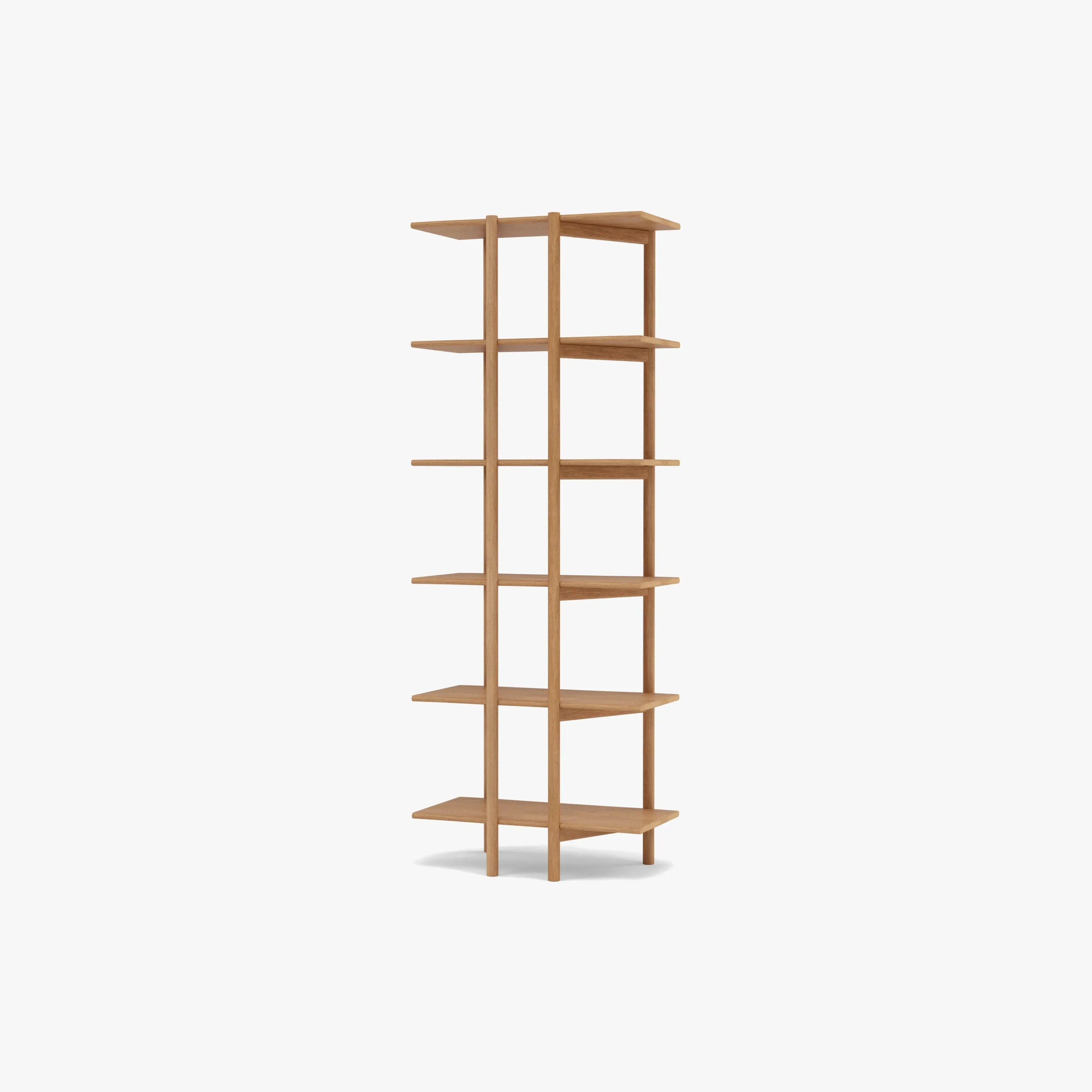 Olivia Modular Shelf Single 72 x 35 x 192cm Solid American Oak