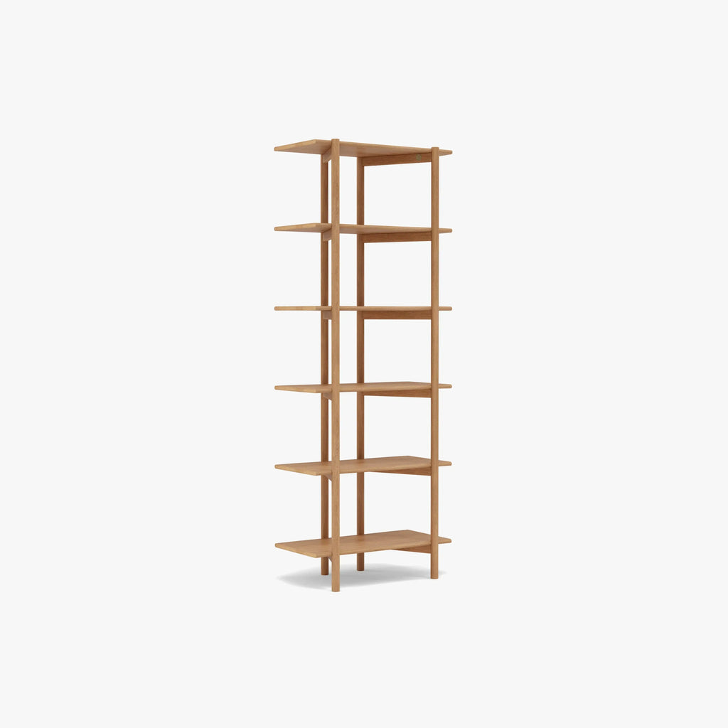 Olivia Modular Shelf Single 72 x 35 x 192cm Solid American Oak