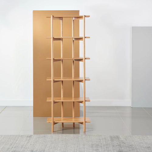Olivia Modular Shelf Single 72 x 35 x 192cm Solid American Oak