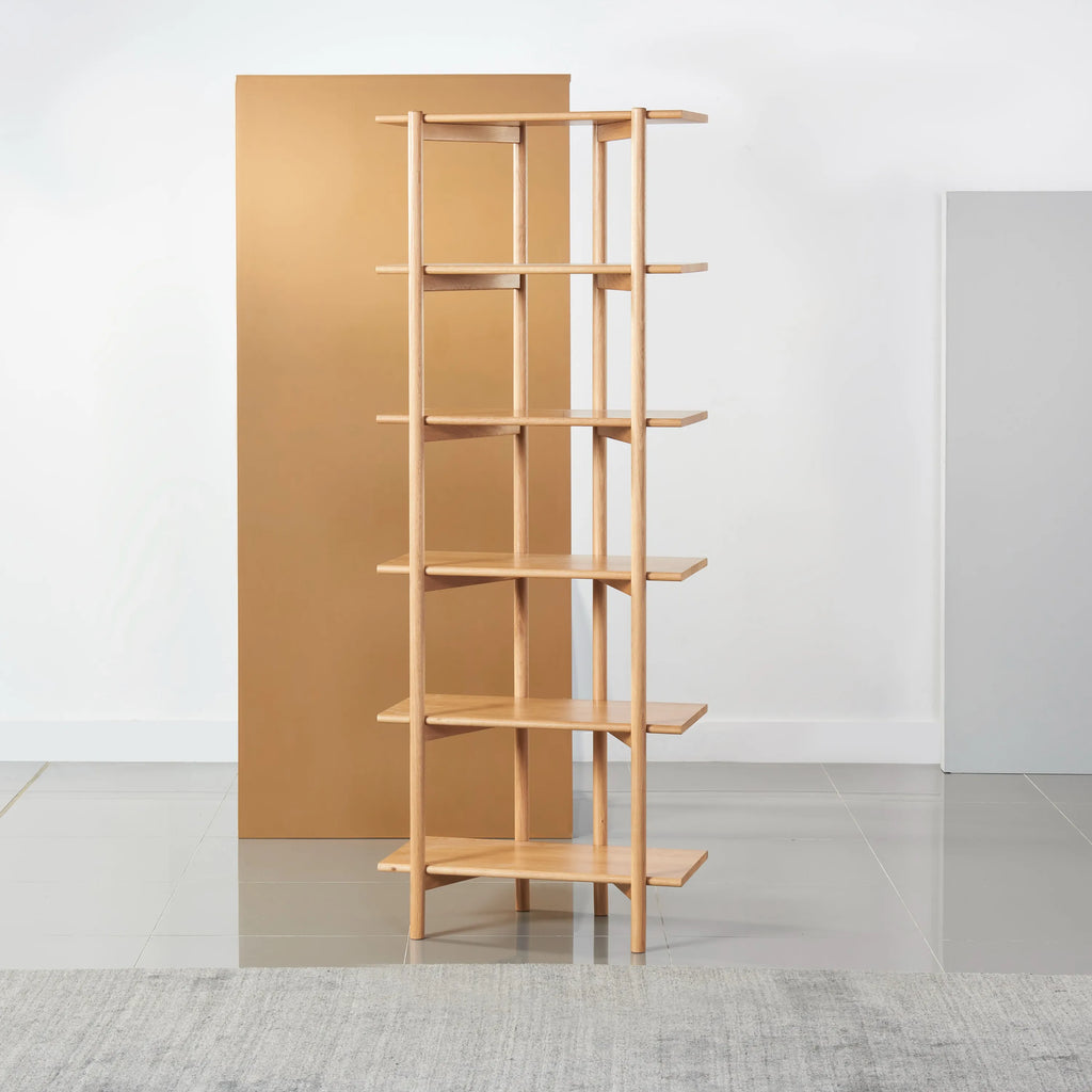 Olivia Modular Shelf Single 72 x 35 x 192cm Solid American Oak