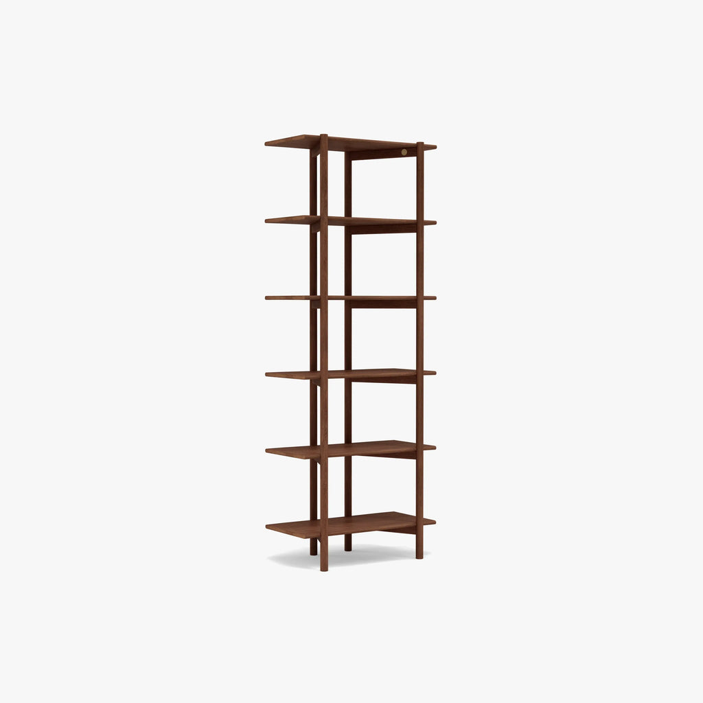 Olivia Modular Shelf Single 72 x 35 x 192cm Solid American Walnut
