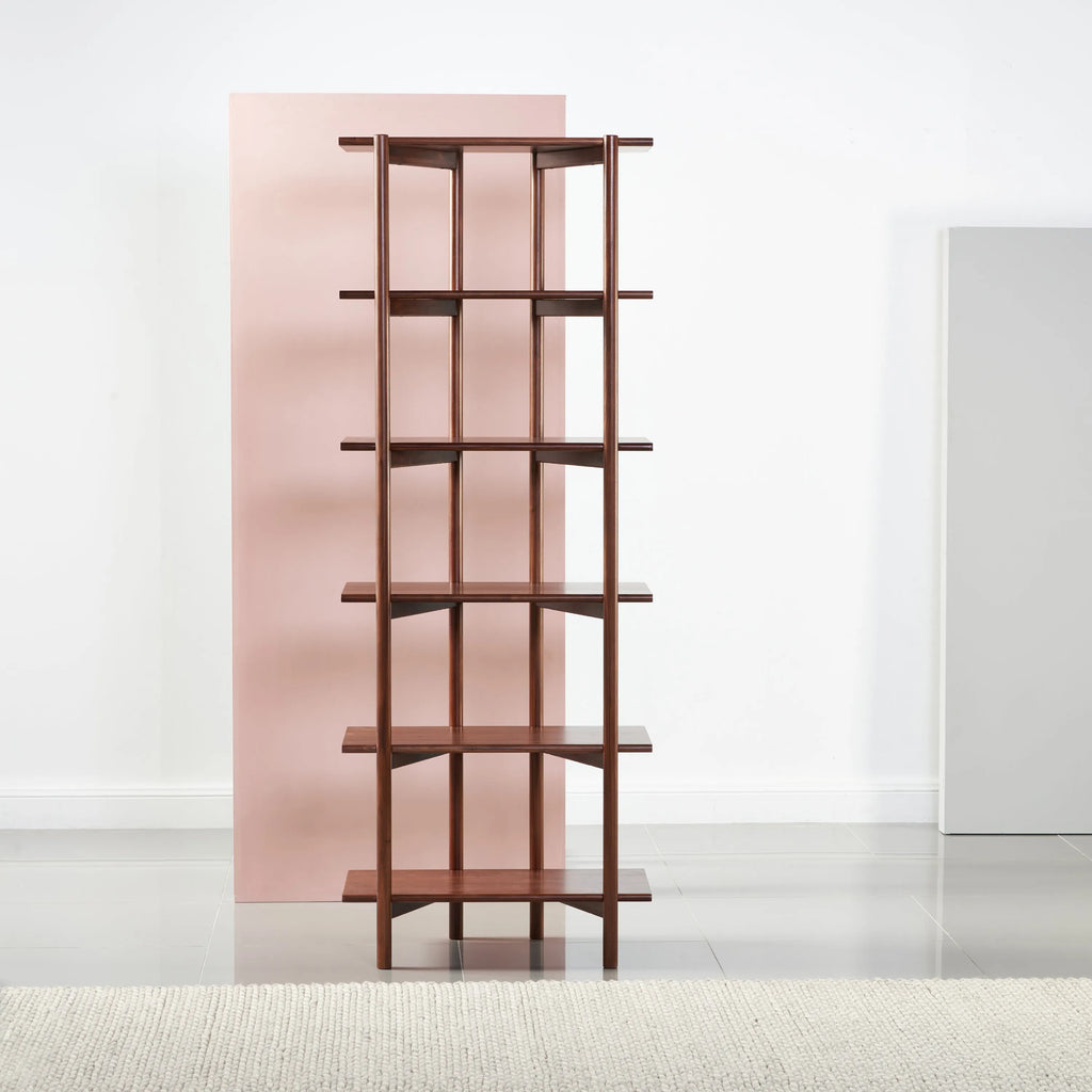 Olivia Modular Shelf Single 72 x 35 x 192cm Solid American Walnut