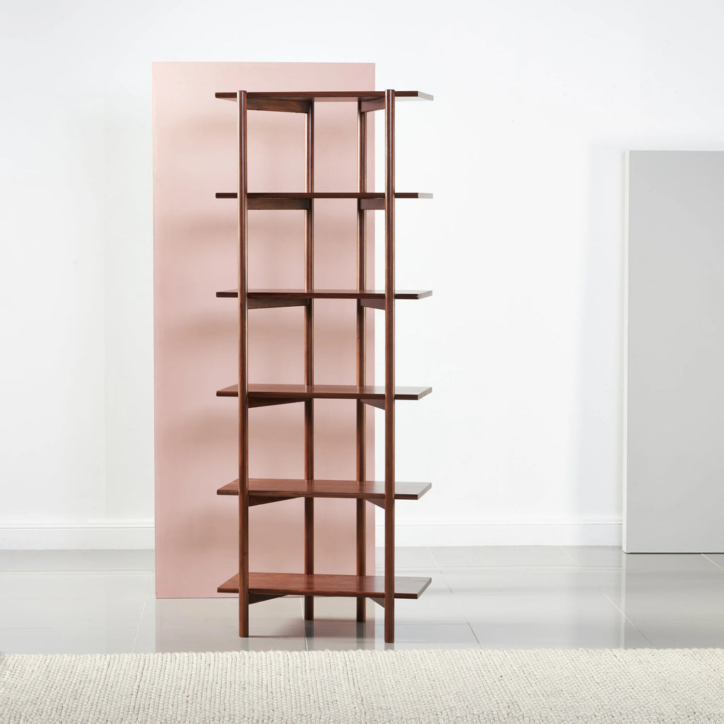 Olivia Modular Shelf Single 72 x 35 x 192cm Solid American Walnut