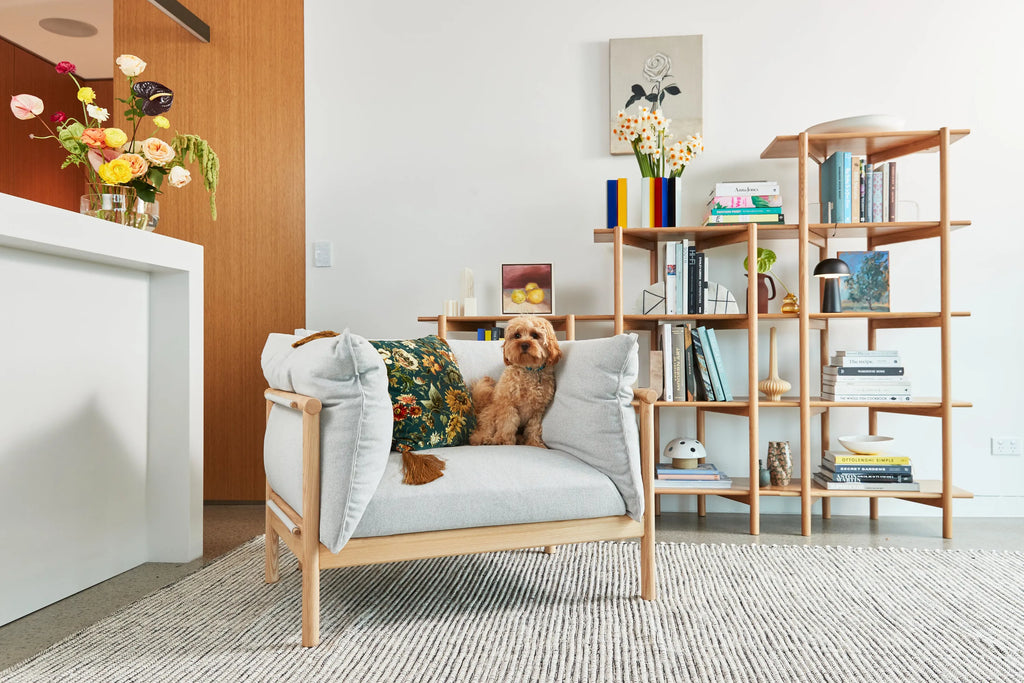 Olivia Modular Shelf Stepped Triple 216 x 35 x 157cm Solid American Oak