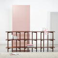 Olivia Modular Shelf Triple 216 x 35 x 87cm Solid American Walnut