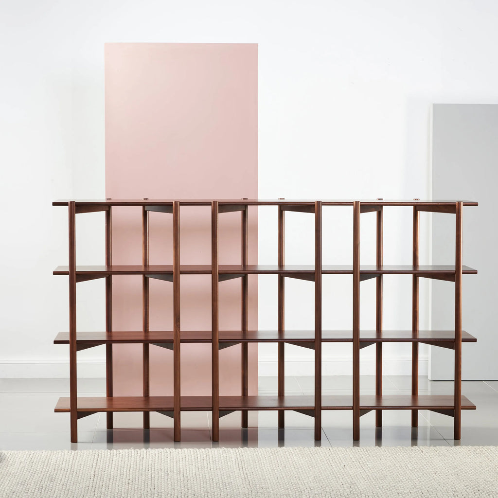 Olivia Modular Shelf Triple 216 x 35 x 122cm Solid American Walnut