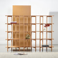 Olivia Modular Shelf Triple 216 x 35 x 157cm Solid American Oak