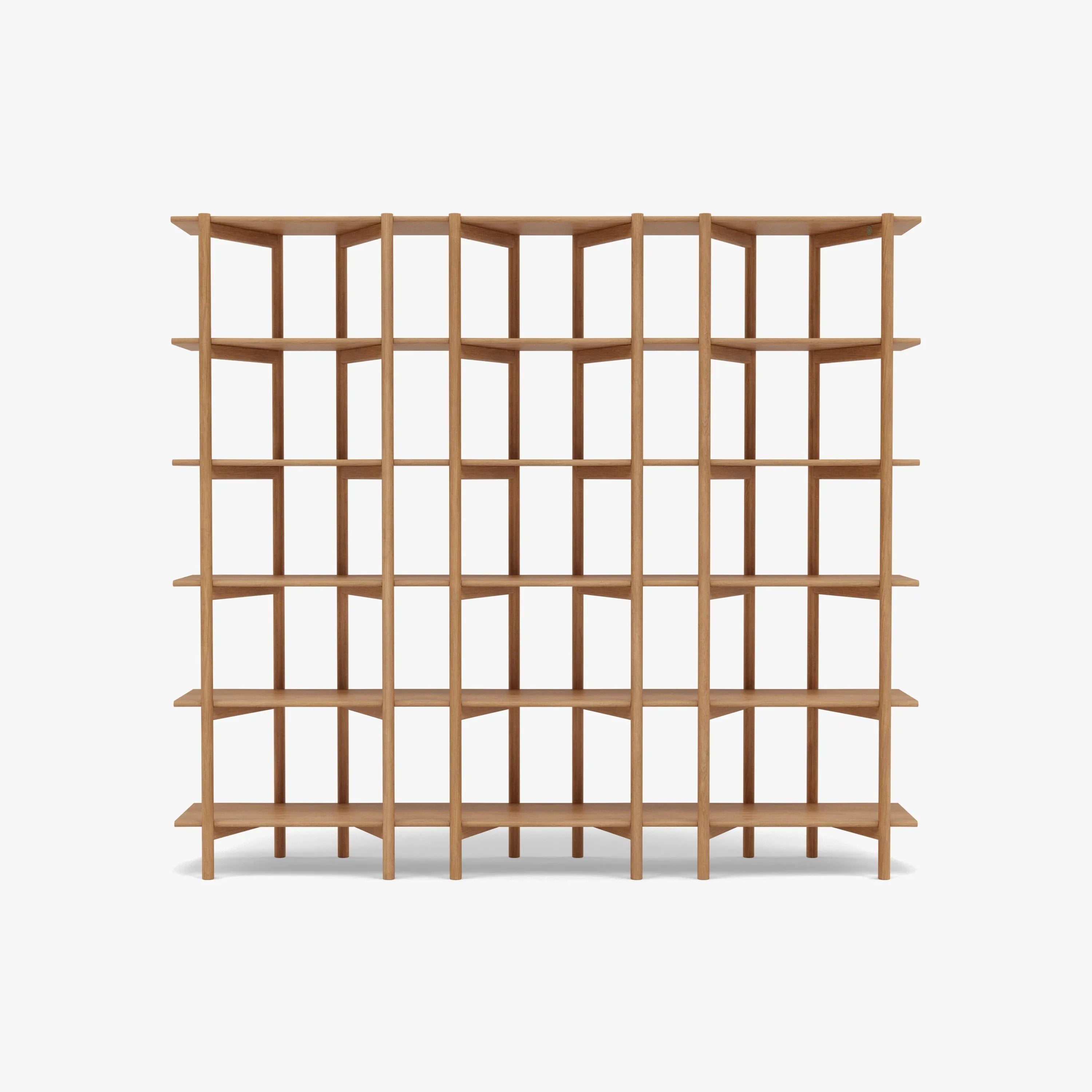 Olivia Modular Shelf Triple 216 x 35 x 192cm Solid American Oak