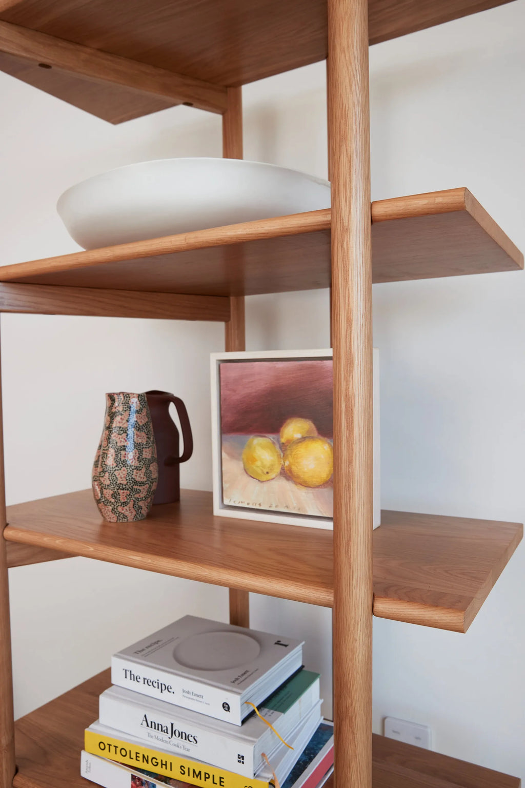 Olivia Modular Shelf Triple 216 x 35 x 192cm Solid American Oak