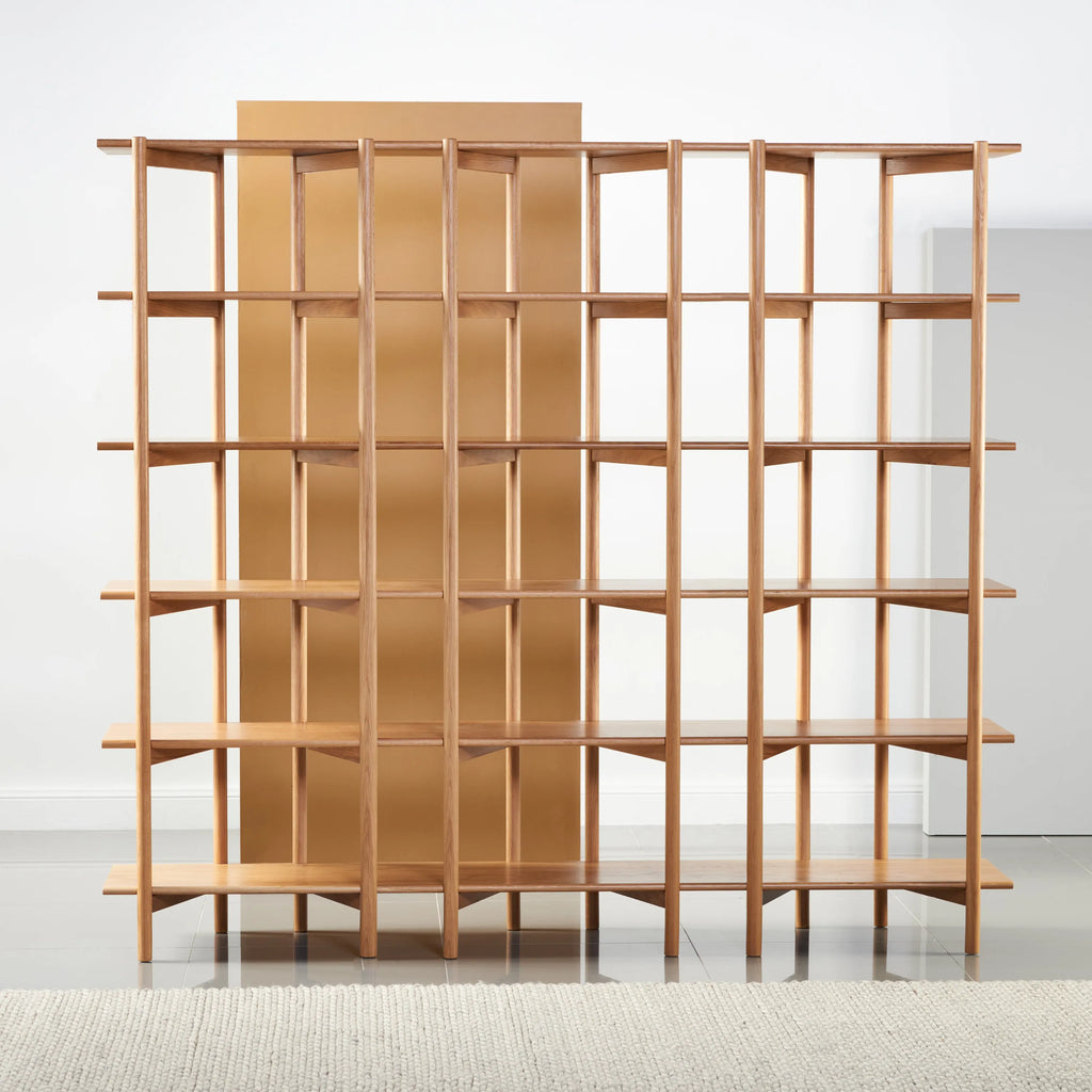 Olivia Modular Shelf Triple 216 x 35 x 192cm Solid American Oak